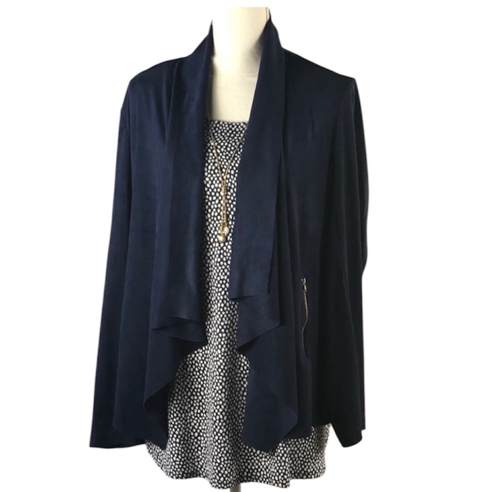 EUC Dana Buchman Drape Microfiber Jacket